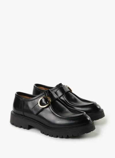 Maison Toufet Mocassins Unis En Cuir In Black