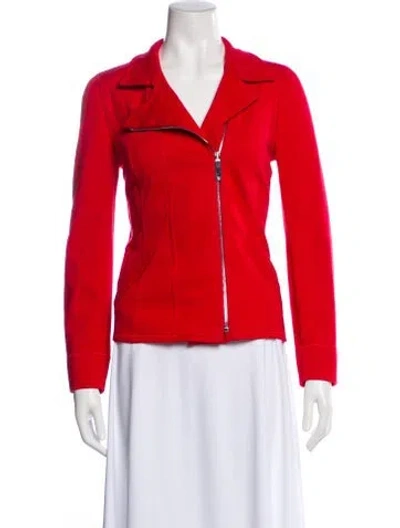 Pre-owned Maison Ullens Biker Jacket In Red