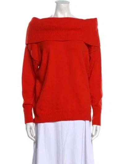 Pre-owned Maison Ullens Cashmere Cowl Neck Sweater In Orange