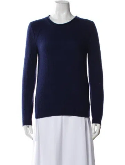 Pre-owned Maison Ullens Cashmere Crew Neck Sweater In Blue