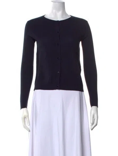 Pre-owned Maison Ullens Cashmere Crew Neck Sweater In Blue