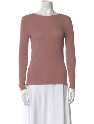Pre-owned Maison Ullens Cashmere Scoop Neck Sweater In Pink
