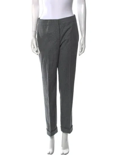 Pre-owned Maison Ullens Cashmere Straight Leg Pants In Gray