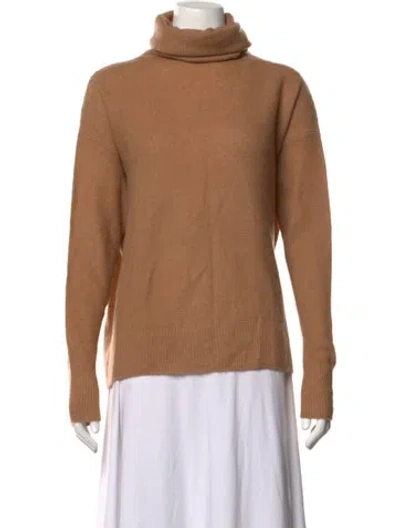 Pre-owned Maison Ullens Cashmere Turtleneck Sweater In Brown