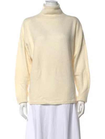 Pre-owned Maison Ullens Cashmere Turtleneck Sweater In Neutrals