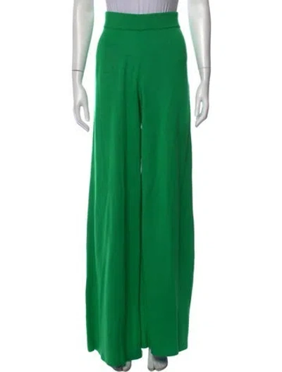 Pre-owned Maison Ullens Cashmere Wide Leg Pants In Green