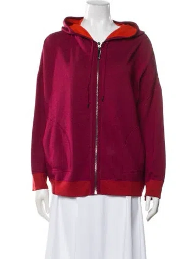 Pre-owned Maison Ullens Crew Neck Long Sleeve Hoodie In Red