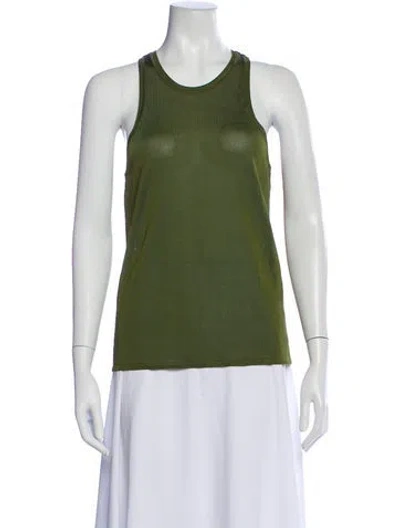 Pre-owned Maison Ullens Crew Neck Sleeveless Top In Green