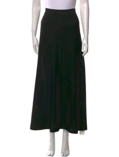 Pre-owned Maison Ullens Midi Length Skirt In Black