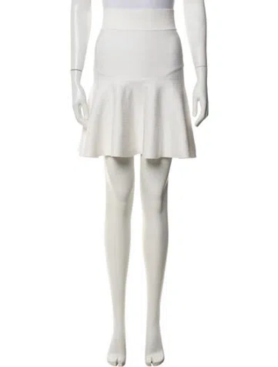 Pre-owned Maison Ullens Mini Skirt In White