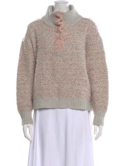 Pre-owned Maison Ullens Mock Neck Sweater In Gray