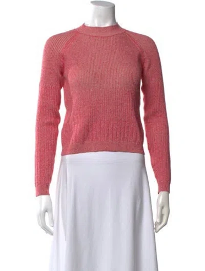 Pre-owned Maison Ullens Mock Neck Sweater In Pink