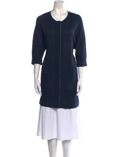 Pre-owned Maison Ullens Scoop Neck Sweater In Blue