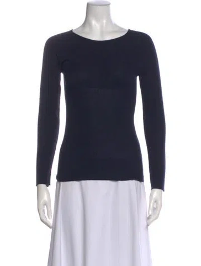 Pre-owned Maison Ullens Scoop Neck Sweater In Blue