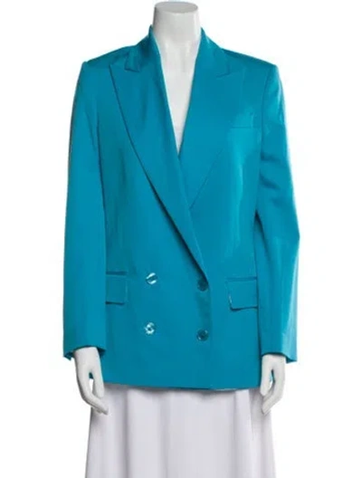 Pre-owned Maison Ullens Virgin Wool Blazer In Blue