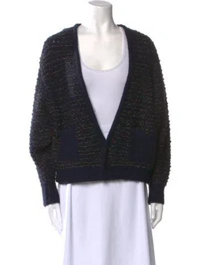 Pre-owned Maison Ullens V-neck Sweater In Blue