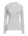Maison Ullens Woman Sweater Light Grey Size M Cashmere, Silk In Grey