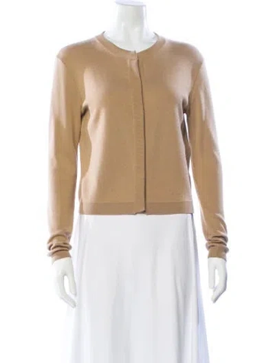 Pre-owned Maison Ullens Wool Crew Neck Sweater In Neutral