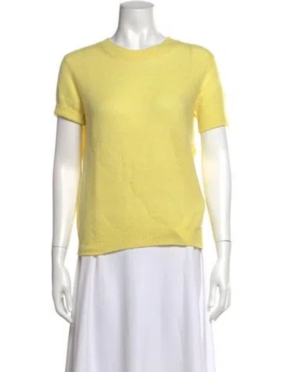 Pre-owned Maison Ullens Wool Crew Neck Sweater In Yellow