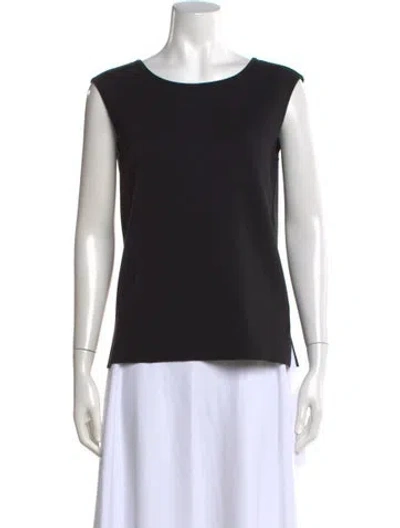 Pre-owned Maison Ullens Wool Crew Neck Top In Black