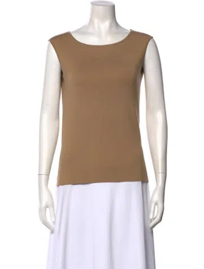 Pre-owned Maison Ullens Wool Crew Neck Top In Neutral