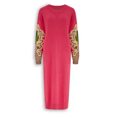 Maison Wanda Women's Pink Cactus Dress