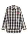 Maison Yasuhiro Black Cotton Checked Shirt