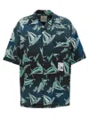 Maison Yasuhiro Blue Vintage Shirt In Blue