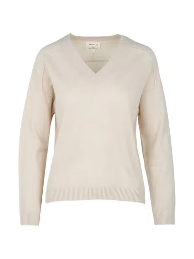 Maison123 Bary V-neck Cashmere Sweater In Neutrals