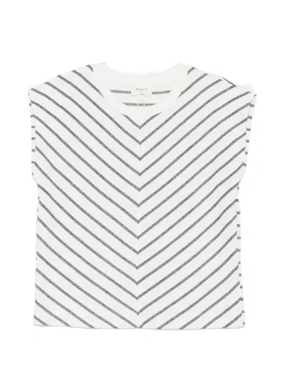 Maison123 Chevron-stripe T-shirt In Multi