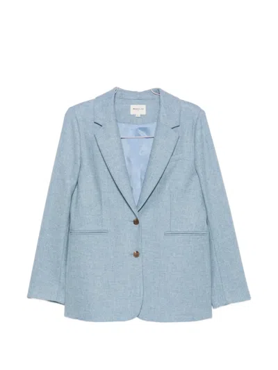 Maison123 Courtney Wool Blazer In Blue