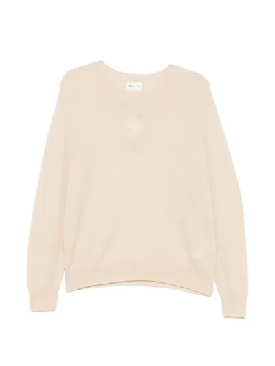 Maison123 Crew-neck Sweater In White