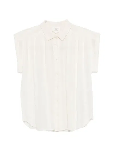 Maison123 Derry Embroidered Sleeveless Shirt In Neutrals