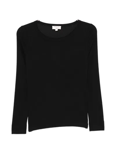 Maison123 Lena Long-sleeve T-shirt In Black