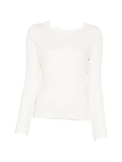 Maison123 Lena Long-sleeve Top In White