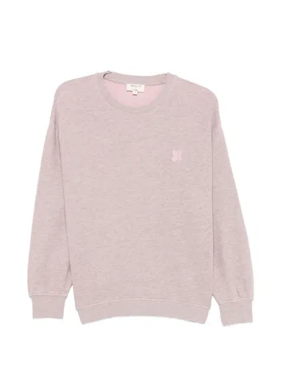 Maison123 Lesly Logo-embroidered Sweatshirt In Pink