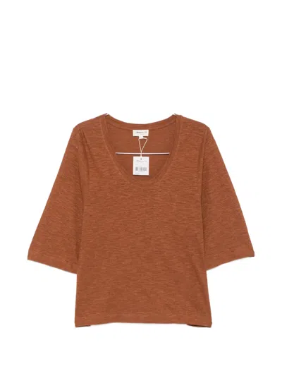 Maison123 Liana V-neck T-shirt In 블루
