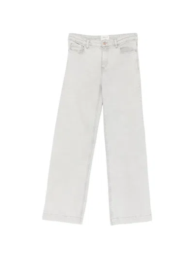 Maison123 Lisa Wide-leg Jeans In Gray