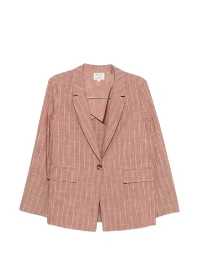 Maison123 Nelia Pinstripe-pattern Blazer In Pink