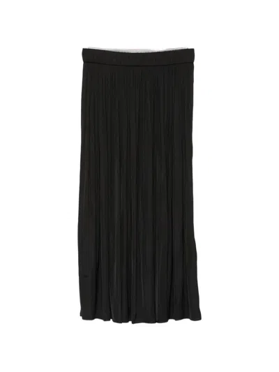 Maison123 Pleated Skirt In Black