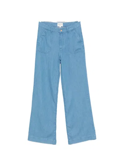 Maison123 Rachel Wide-leg Jeans In 블루