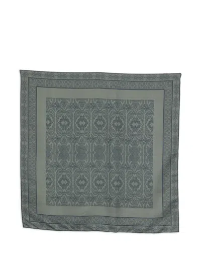 Maison123 Tessa Patterned Scarf In Green