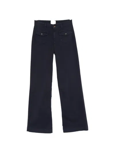 Maison123 Tiago Button-pocket Wide-leg Jeans In Blue