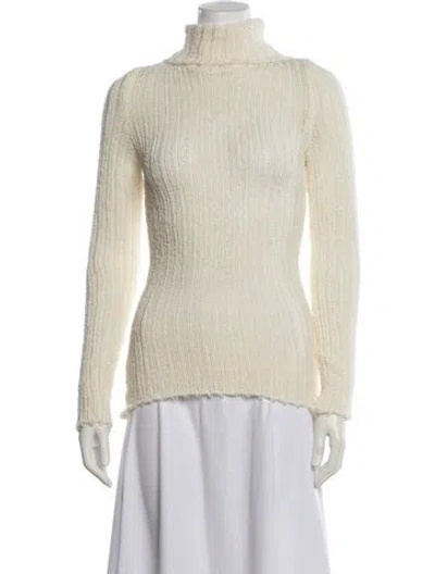 Pre-owned Maisoncléo Turtleneck Sweater In Neutral