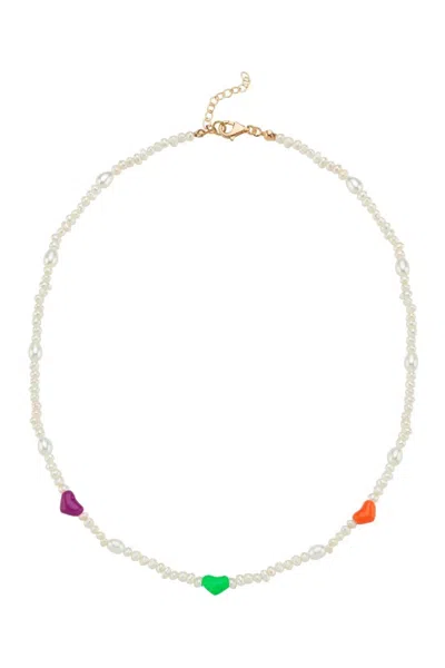Maisonirem Women's Bodhi Pearl Heart Necklace In Gold Multi