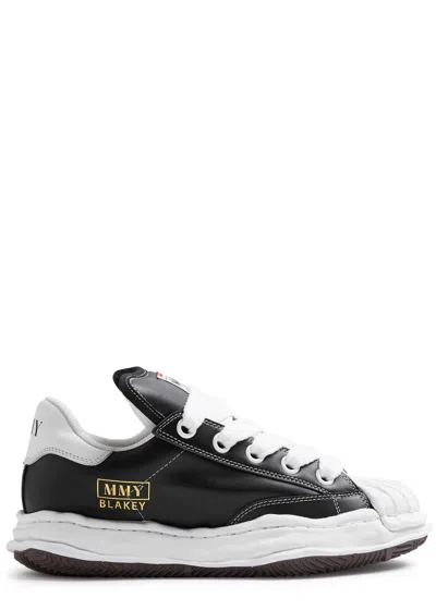Maison Mihara Yasuhiro Maison Mihara Yasuhiro Blakey Panelled Leather Sneakers In Black