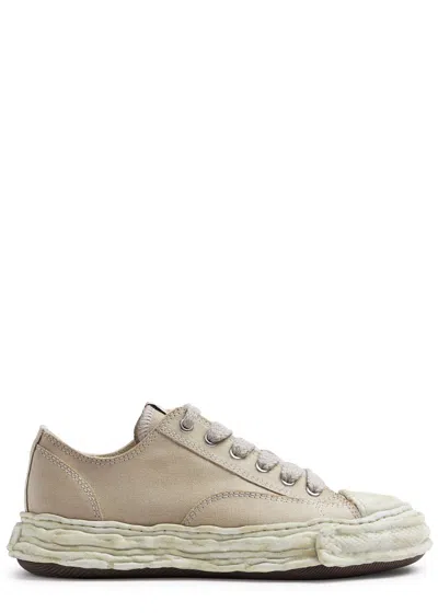 Maison Mihara Yasuhiro Maison Mihara Yasuhiro Peterson23 Distressed Canvas Sneakers In Brown