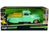 Maisto 1950 Chevrolet 3100 Pickup Truck Lowrider Light Green With Gold Wheels "lowriders" Series 1/24 Dieca