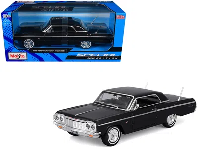 Maisto 1964 Chevrolet Impala Ss Black "special Edition" Series 1/26 Diecast Model Car By