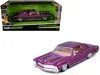 Maisto 1965 Buick Riviera Lowrider Purple Metallic With Graphics "lowriders" Series 1/26 Diecast Model Car  In Purple